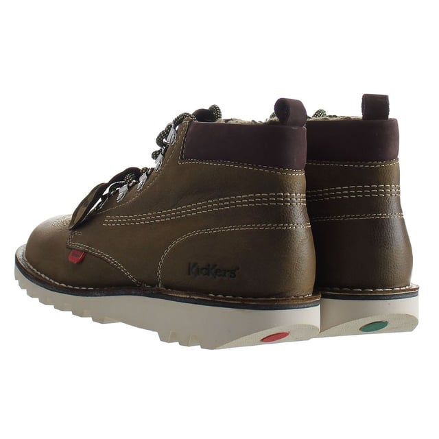 Kickers Kick Hi Winterised Lace-Up Bruin Glad Leer Heren Laarzen 1 15674