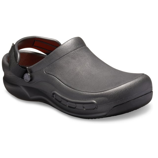 Die Literide-Schaumstoffeinlegesohlen der nächsten Generation sind superweich, unglaublich leicht und außerordentlich widerstandsfähig. Rutschfeste Crocs Lock-Außensohle. Vollständig geformt und leicht zu reinigen. Extra dickes Obermaterial schützt den Mittelfußbereich