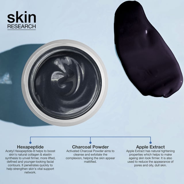 This deep detoxifying treatment is formulated to combat urban pollution and impurities. With active carbon, it fights sebum and bacteria, promoting a reduction in black spots and revealing a more luminous and uniform complexion. Apply an even layer, leave on for 7 to 10 minutes, and rinse off for refreshed and revitalized skin.