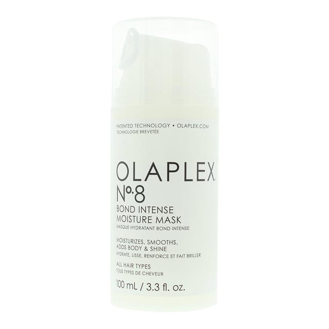 Olaplex No.8 Bond Intense Moisture Mask is a Hair Mask that delivers patented OLAPLEX Bond Building technology. That helps to restore hair, giving is added shine, smoothness and body, whilst also providing it with moisture, to help repair damage.