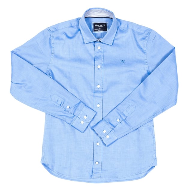 Boy's long sleeve shirt.
 Lapel collar.
 Button closure on the front.
 Embroidery of the brand logo on the upper front side.
 Cuffs with button closure.
 Hem detail, front back.
 Seams seen in tone.
 Composition: 100% cotton
 Care:
- Wash maximum at 30ºC.
 - Iron at medium temperature, max. 110ºC.
 - It is not allowed to use a dryer.
 - Do not use bleach.
 - Does not support dry cleaning.