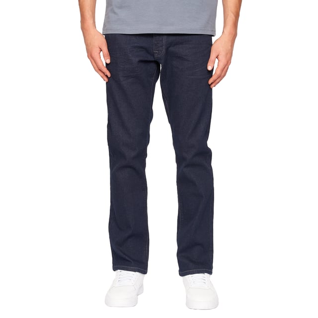 98% Baumwolle, 2% Polyester. Design: Unifarben. Schnalle, Knopfverschluss, Hosenschlitz mit Reißverschluss. Gürtel, Gürtelschlaufen, Marken Aufnäher. Passform: Gerade.