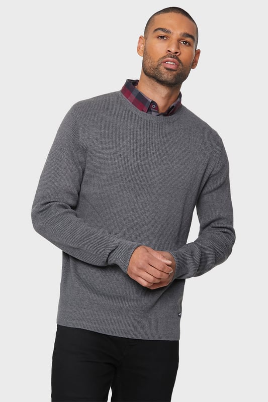 Men's v neck jumper with mock shirt online