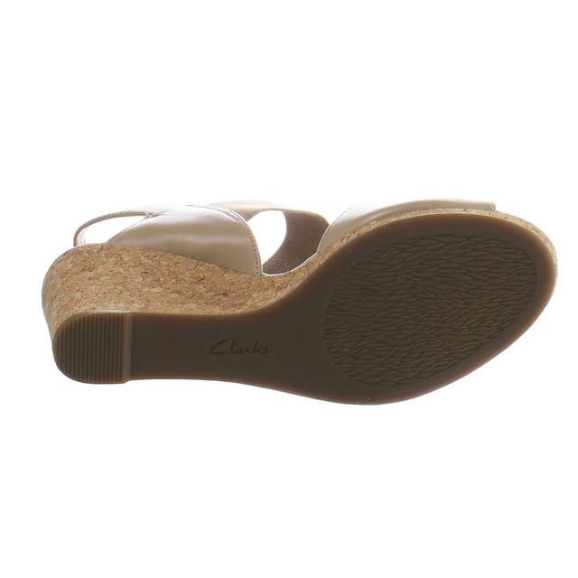 Clarks sales beige wedges