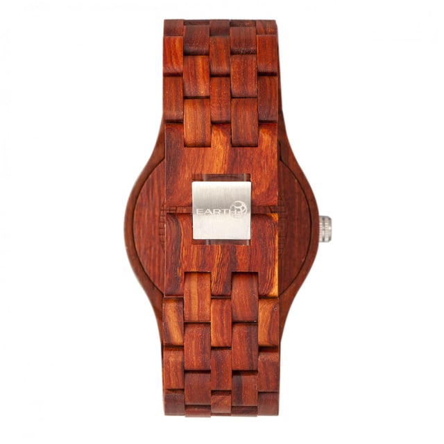 Funda de madera sostenible y ecológica; Movimiento de cuarzo japonés de calidad; Cristal mineral resistente a arañazos y sin deslumbramiento; Fondo de caja de madera grabado con logo; Pulsera de madera sostenible y ecológica; Cierre de joyería de acero inoxidable grabado con logo; Manecillas luminosas; Diámetro de 46 mm; Resistente a salpicaduras; Debido a las estaciones y el envejecimiento de la madera, los colores pueden ser más oscuros o más claros que en la imagen.