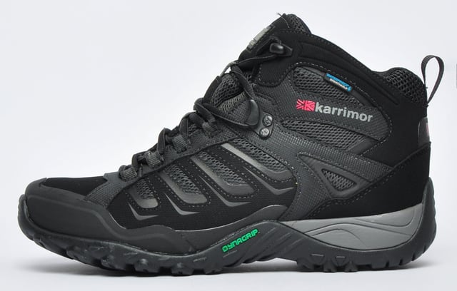 Karrimor mens helix mid weathertite hiking boots black discount