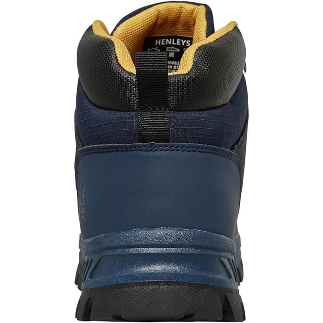 Product Detail:
Henleys mid profile lace up boots.
Branding to the tongue and side.
Synthetic and textile upper.
Textile lining.
Lace fastening.
Padded ankle and tongue.
Heel pull.
Grippy rubber sole.