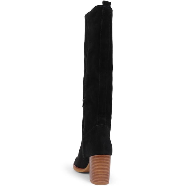 The new season sees the return of knee-high boots, crafted in rich tactile suede, the long boots are styled with a slouchy silhouette, ideal for layering under mid-length dresses. Created with an inside zip running up half of the boot and balanced on smooth block heels, Iona is for storming the city streets.

Calf Measurements:
Size 3: 350mm, Size 4: 360mm, Size 5: 370mm, Size 6: 380mm, Size 7: 390mm, Size 8: 400mm
 Leg Length: 40cm
 Top-Line Width: 17.2cm