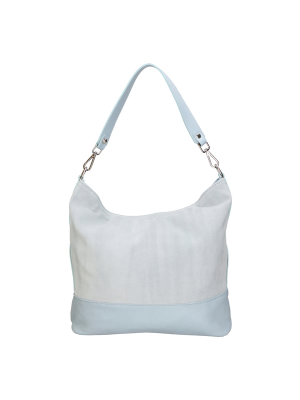 Mini bolso de mano para mujer, con compartimento único en piel de vacuno dólar con bandolera de cadena. Producto artesanal italiano en piel genuina dólar. Hecho en Italia.