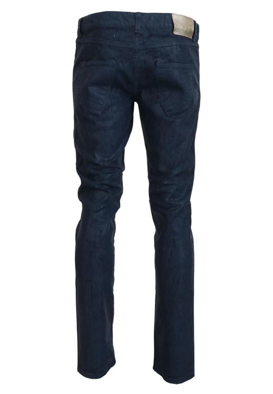 Marca: EXTE.
  Modelo: Tapered Denim.
  Color: Azul.
  Material: 98% algodon 2% elastano.
  Detalles del logotipo.
  Fabricado en Italia.