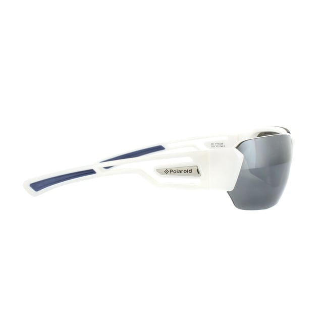 Polaroid Sport Sunglasses P7422 22J Y2 White & Blue Grey Polarized