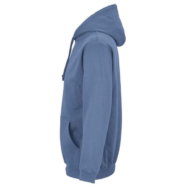 Material: 80% Cotton, 20% Recycled Polyester. Fabric: Brushed Back Fleece. 280gsm. Design: Plain. Double Fabric Hood, Drop Shoulder, Taped Neck, Unbranded Size Label. Hood Features: Drawcord, Grown On Hood. Hem: Ribbed. Neckline: Hooded. Sleeve-Type: Long-Sleeved. Cuff: Ribbed. Pockets: 1 Kangaroo Pocket. Fastening: Pull Over. Sustainability: Amfori, BSCI, Fair Wear Approved, Oeko-Tex Standard 100 Certified, PETA-Approved Vegan, REACH.