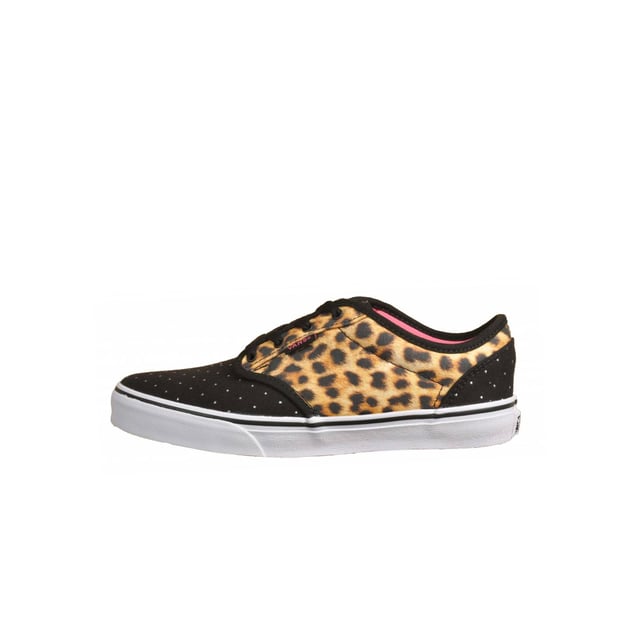 Vans Atwood Schnürung schwarze Leinwand Kinder Plimsolls K2UDG6