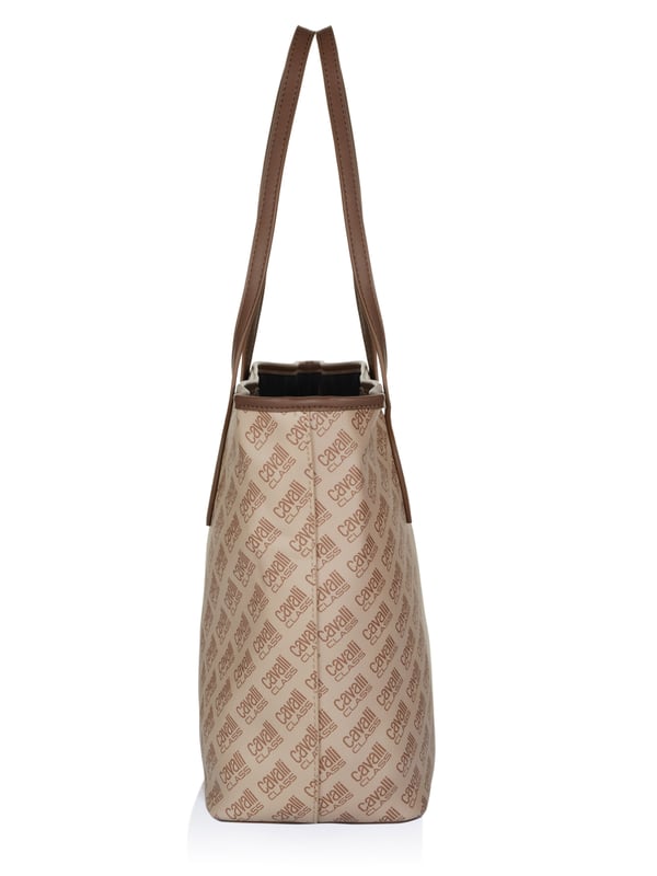 100% polyurethaan; Breedte: 46 cm, hoogte: 30 cm Cavalli Class-tas;  Model: CCHB00092 C00;  Hoogwaardige afwerking;  Sluiting: drukknoop;  Twee handvatten;  Eén hoofdvak binnenin;  Een klein vakje aan de binnenkant;  Een klein tasje met ritssluiting, vastgemaakt met een haak en lint in de binnenzak;  Afmetingen (cm): 46 x 30 x 14,5;  Cavalli Class-logodetails