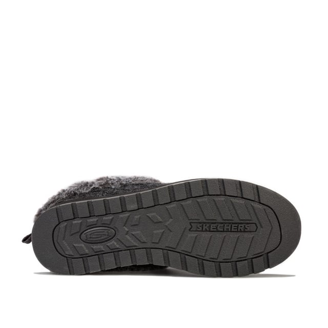 Womens Skechers Keepsakes Ice Angel Slippers in charcoal.<BR><BR>Slip on casual comfort clog slipper.<BR>- Soft cable rib knit upper.<BR>- Plush faux fur topped insole and collar trim.<BR>- Slip on design with lowered back for easy on-off.<BR>- Heel pull on tab.<BR>- Metal BOBS brand tab to side.<BR>- Memory Foam cushioned comfort insole.<BR>- Flexible rubber indoor - outdoor traction outsole.<BR>- 1in built in heel.<BR>- Textile upper and lining  Synthetic sole.<BR>- Ref: 31204-CCL