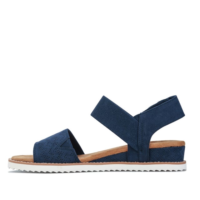Women s Skechers Bobs Desert Kiss Sandals In Navy
