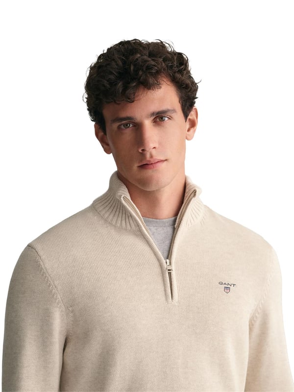 Gant Mens Half Zip Sweatshirt