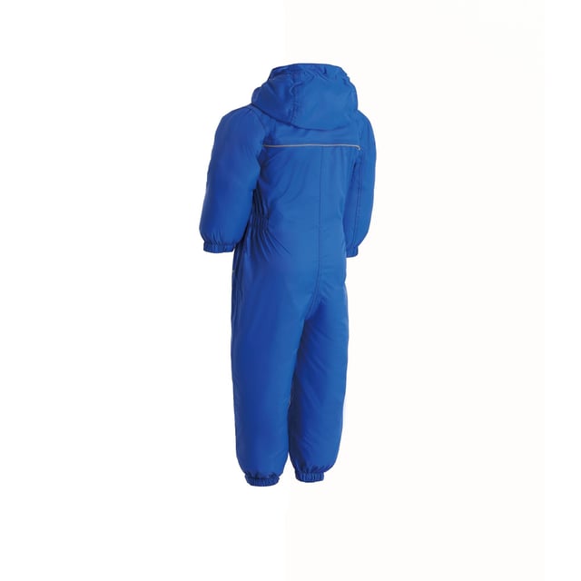 Waterdicht en ademend Isolite 5000 lichtgewicht polyamide stof Getapete naden Intergrale capuchon Reflecterende afwerking 100% Polyamide Formaat Regatta Little Adventurers (lengte ongeveer): 6-12 maanden (74-80cm), 12-18 maanden (80-86cm), 18-24 maanden (86-92cm), 24-36 maanden (92-98cm), 36 -48 maanden (98-104cm), 48-60 maanden (104-110cm), 60-72 maanden (110-116cm).