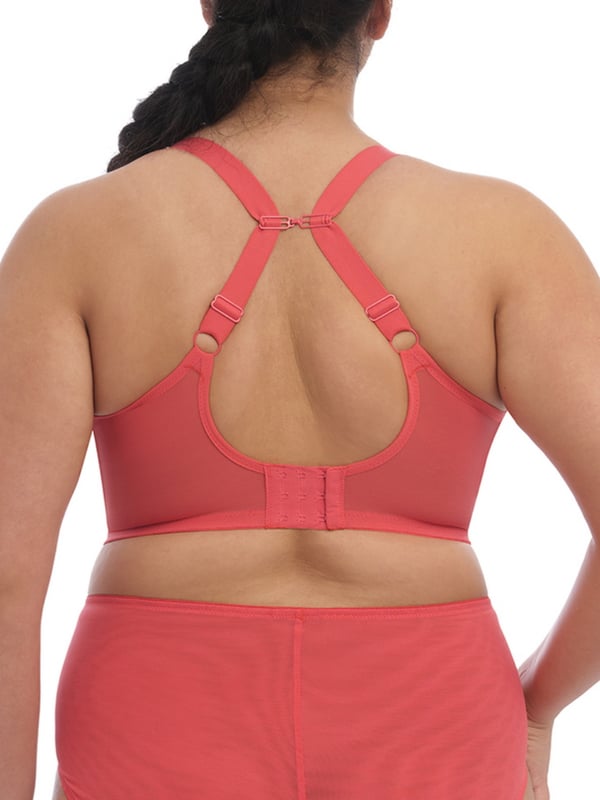 Brianna Padded Half Cup Bra. Convertible back. Vertical seams for lift. Stretch lace for ease of fit. Product is hand wash only.