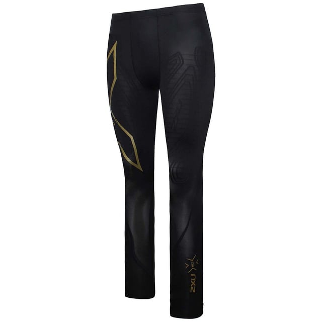 2XU Light Speed Compression Mens Black Gold Tights