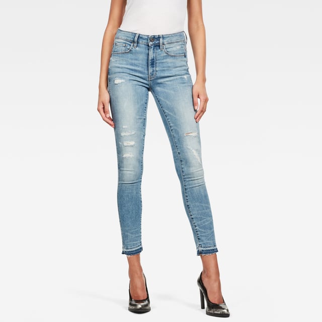 Raw edge cheap ankle jeans
