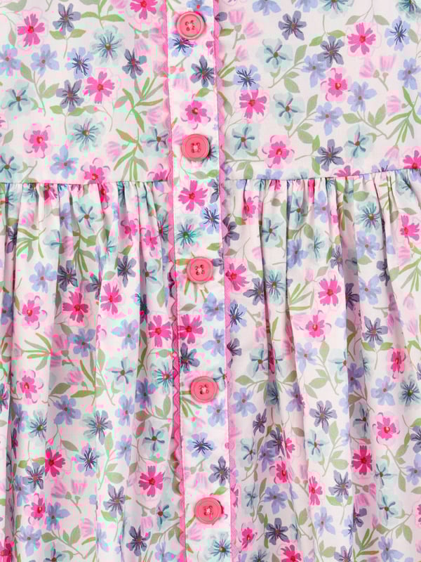 Presenting the Baby Girls Aster Dress and Bloomers in Pink from Rachel Riley, an essential aspect of your baby girl's wardrobe. Exquisitely designed for Easter celebrations, it flawlessly blends charm and cosiness. Key highlights of this high-end product: Chic Design: The captivating print adds a fashionable and playful spin on the dress. Your baby becomes the centre of attention Supreme Comfort: Made from premium material, the dress ensures your Angel's comfort during Easter festivities.  Upgrade your baby's attire! Make this Aster Dress and Bloomers a staple of your child's seasonal wardrobe. Grab it now and let your princess captivate hearts in her new outfits!