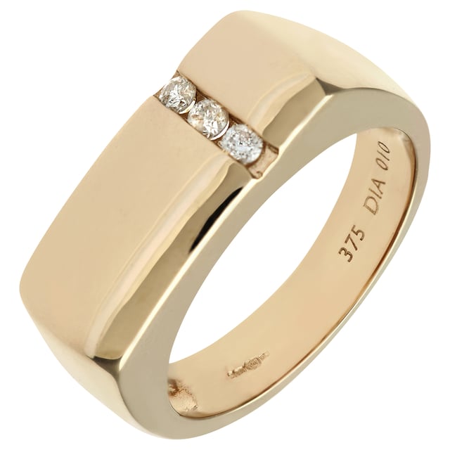 18K (750) Yellow Gold: 3.5gr; # Diamond: 0.1ct