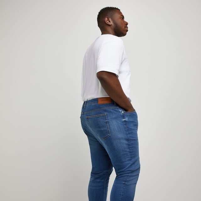 River Island Mens Jeans SK Lebron Big & Tall Blue