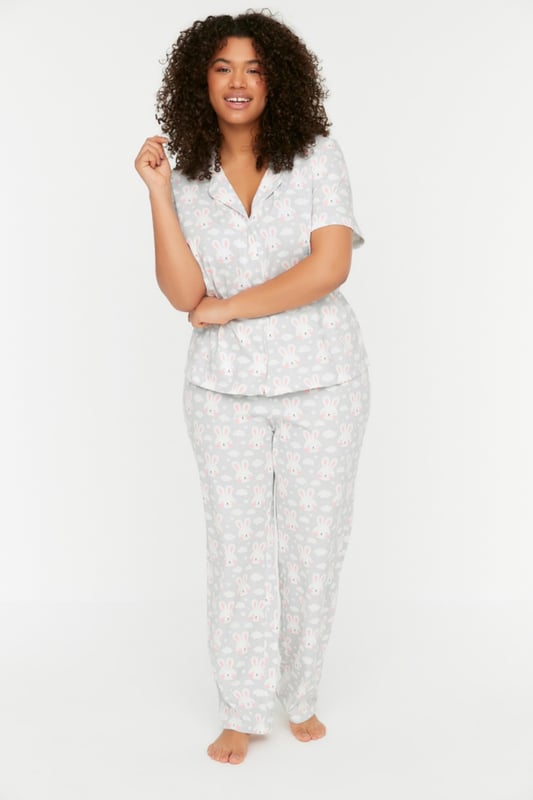 Trendyol Women s Plus Size Pajamas Set