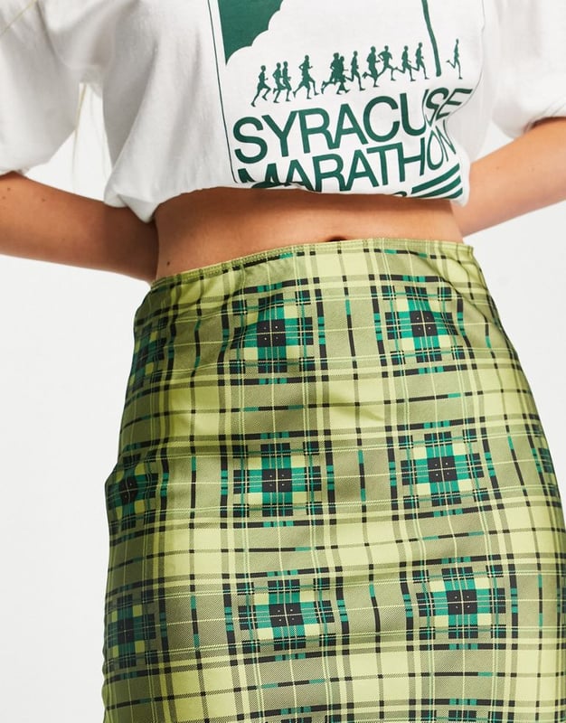 Topshop satin bias mini skirt on sale