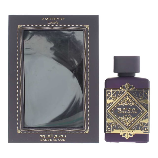 Bade'e Al Oud Amethyst by Lattafa is a Amber vanilla fragrance for both men and women launched in2021. Top notes are fresh and spicy with noted of beregamot and pink pepper. At the heart you find lovely floral notes of Rose and Jasmine. The base has creamy vanilla and amber with Agarwood. Strong rose aroma that lasts for hours