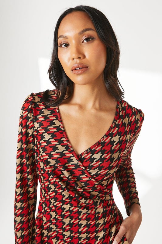 River island dogtooth dress cheap