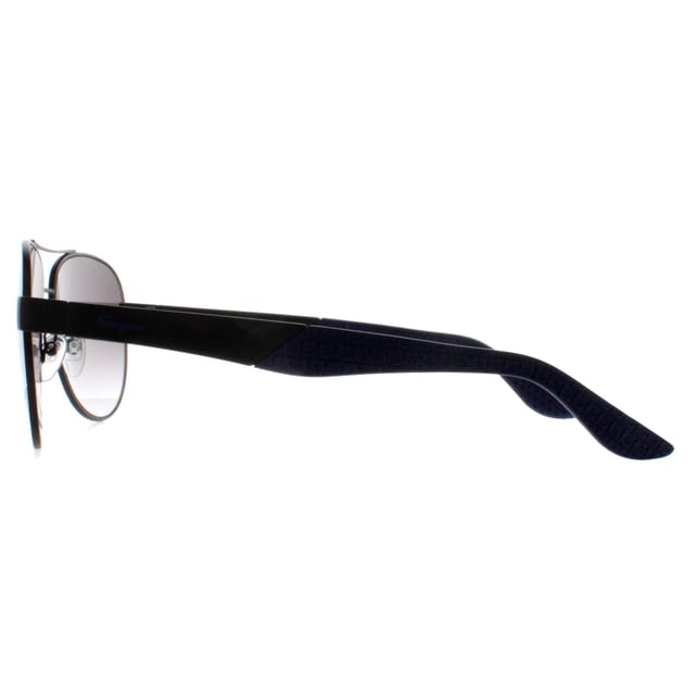 Salvatore Ferragamo Aviator Mens Matte Black Grey Gradient SF275S  Sunglasses exude luxury and elegance, embodying the refined craftsmanship for which the brand is known. These sunglasses feature a bold, aviator frame that makes a sophisticated statement, seamlessly blending modern design with timeless appeal. Made from high-quality metal , the SF275S offers durability and comfort, while the lenses provide full superb UV protection to shield your eyes from harmful rays. The subtle Ferragamo logo accents on the temples add a touch of understated opulence, making these sunglasses the perfect accessory for those seeking both fashion-forward style and premium functionality.