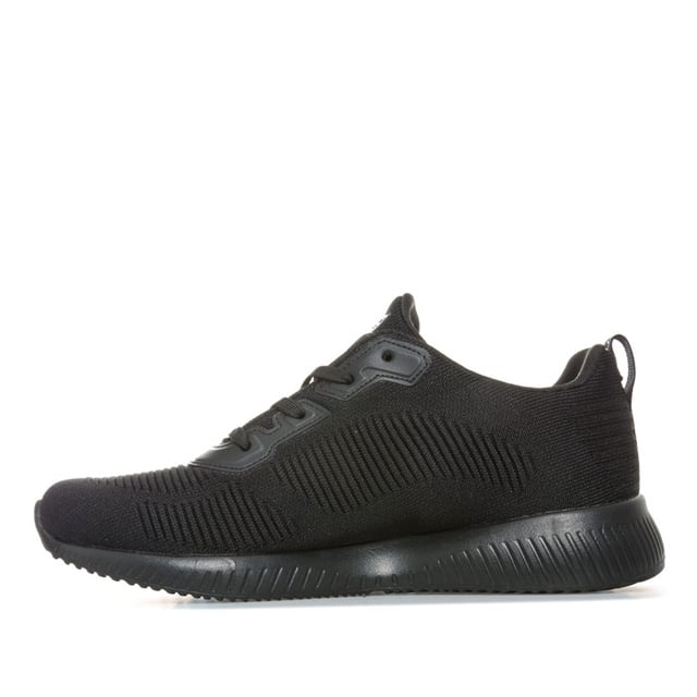 Women s Skechers Bobs Squad Tough Talk Trainers In Black