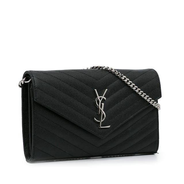 Saint laurent grain de poudre on sale envelope wallet on a chain