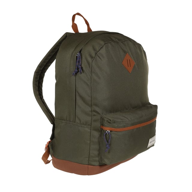 100% Polyester. Stoff: Recycelt. Verschluss: Reißverschluss. Verstellbarer Schultergurt, Schlüsselclip, Laptop-Tasche, gepolsterte Gurte. Fächer: Laptop. Taschen: 1 Sicherheitstasche, 1 gepolsterte Tasche, 1 Vordertasche, 1 Reißverschlusstasche. Fassungsvermögen: 20L. 43 x 30 x 16 cm