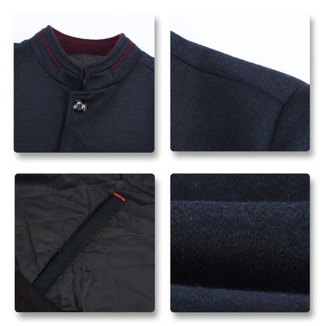 [Materialpflege]

HERVORRAGENDES MATERIAL ¨C Wolle 26 % Polyester 51 % Viskose 8 % Baumwolle 15 %. Weicher und bequemer Stoff; mit glatten Linien f¨¹r einen schlanken und taillierten Look.

PFLEGEHINWEISE ¨C Chemische Reinigung wird empfohlen; Handw?sche ist m?glich, jedoch mit kaltem Wasser.

VIELSEITIGER ANLASS ¨C ¨¹bergangsjacke: Perfekt zum Tragen im Herbst und Winter

ANL?SSE: Geeignet f¨¹r jeden Anlass, z. B. Freizeit, Gesch?ft, B¨¹ro, Arbeit, Urlaub, im Freien. Jahreszeiten: Geeignet f¨¹r Winter und Herbst.

[Paket]

1 * Mantel
