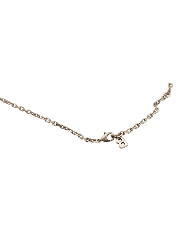 Balenciaga Zodiac Sign Gemini Necklace in Silver Metal