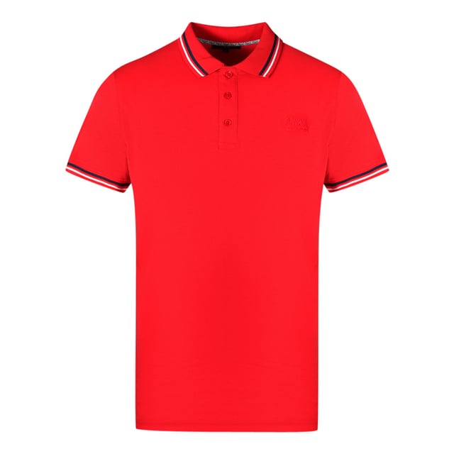 Cavalli Class Twin Tipped Kraag Rode Polo Shirt. Blijf modieus koel in dit Cavalli Class rode polo shirt met logo, gemaakt van een rekbare katoenmix. Het shirt heeft een twin tipped ontwerp op de kraag en korte mouwen, Cavalli Class rode accenten en een normale pasvorm die trouw aan de maat is. 75% katoen, 23% polyester, 2% elastaan. Twin Tipped Ontwerp Op De Kraag, Korte Mouwen, Cavalli Class Rode Shirt. Rekbare Pasvorm 75% Katoen, 23% Polyester, 2% Elastaan. Normale Pasvorm, Valt Waarheidsgetrouw Op Maat. QXT64S KB002 02000