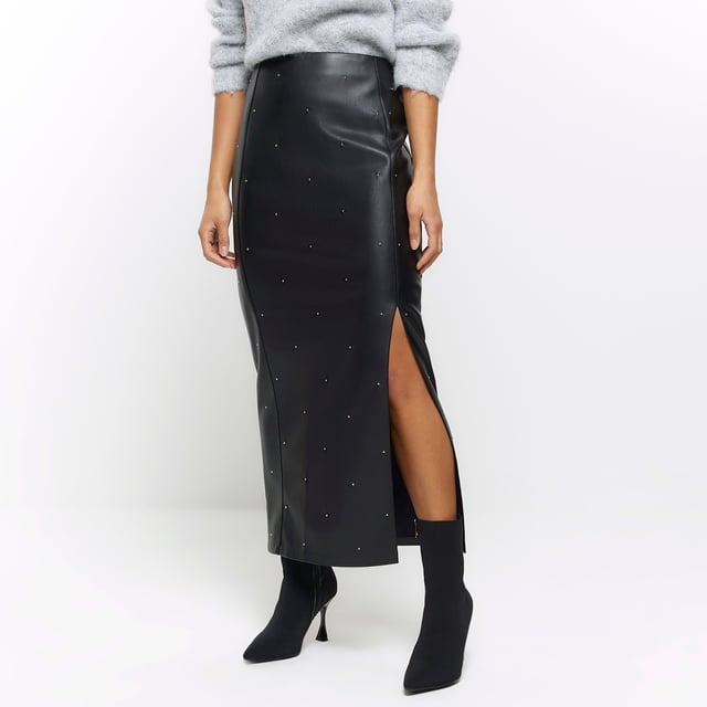 River island leather skirt hot sale