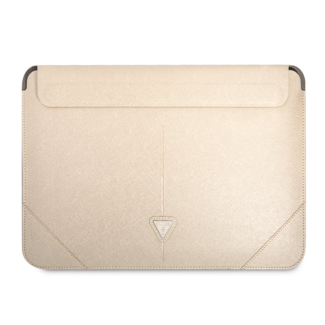 Guess 13/14 Inch Laptop Sleeve PU Saffiano Triangle Metal Logo