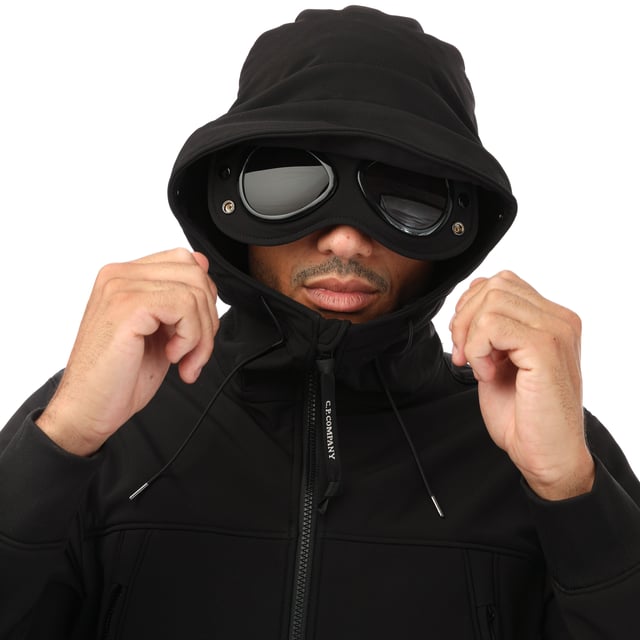 Men s C.P. Company Shell R Goggle Jacket in Black