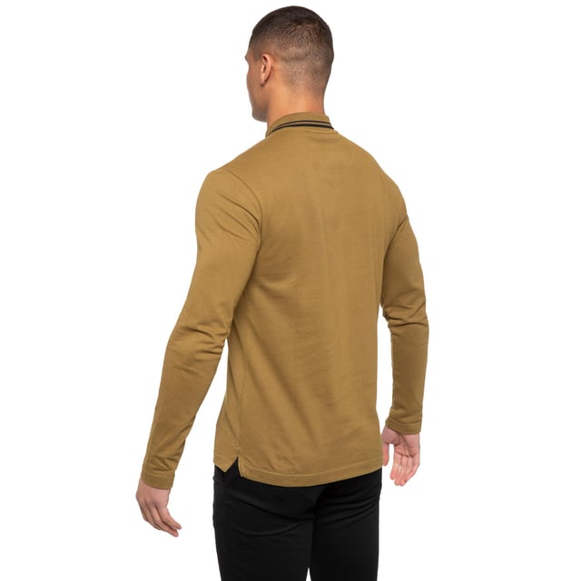 Mens designer long deals sleeve polo sale