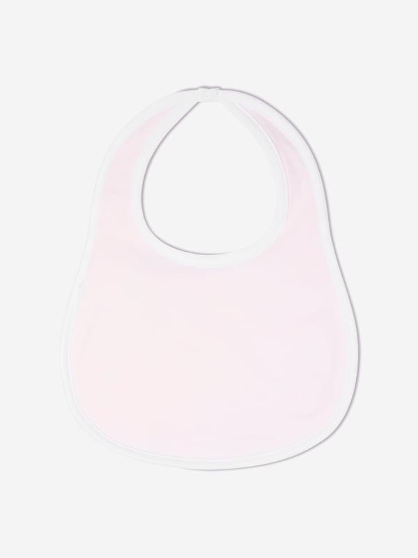 Introducing the luxurious Baby Girls Pima Cotton Bib in Pink by Magnolia Baby. An essential for your princess's nursery wardrobe! This high-end bib offers a blend of fashion and comfort. The key features are:  Chic Design: Features an adorable print in white, adding a stylish touch that transforms it into a statement accessory.  Premium Comfort: Meticulously crafted from superior Pima cotton, this bib delivers unparalleled softness for your baby's daily use.  Elevate your Baby_Girl's collection with the Magnolia Baby Bib in Pink. Your little one's feeding times now have an added dose of elegance! Order right away!