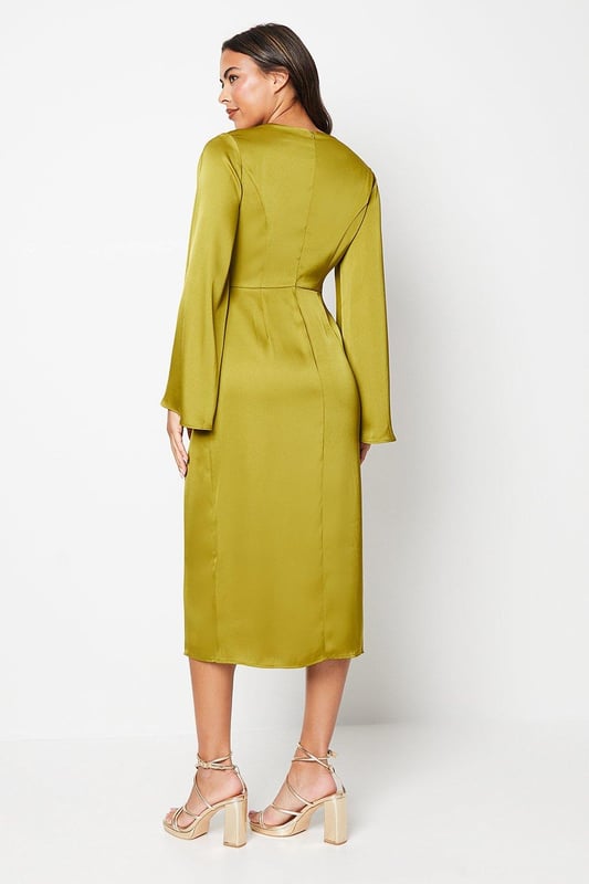 slim fit dress slacks Tiled In Time Flared Sleeve Dress main image 0