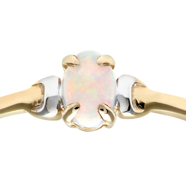 9K (375) Yellow & White Gold: 0.85gr; # Opal: 0.27ct