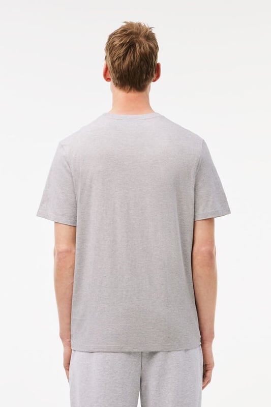 Cotton Jersey Lounge T-shirt Recycled fabric made from manufacturing offcuts. Comfortable, relaxed fit Crew neck Velvet crocodile on breast Loungewear garments cannot be returned, exchanged, or reimbursed