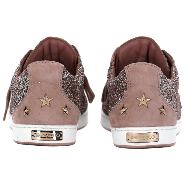 Jimmy choo cash glitter sneaker on sale