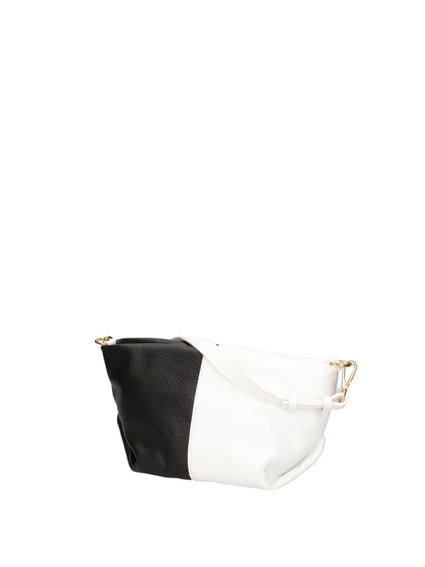 Bolso de hombro para mujeres. El cierre es con zip. Los bolsillos internos son uno con zip y uno abierto. Los bolsillos externos están ausentes. La correa del hombro es ajustable y extraíble en cuero. El mango es extraíble en cuero. Los compartimentos internos son uno. El material externo es una verdadera piel en dólares. Está alineado internamente en 70% de tela de algodón: 30% de poliéster. Medidas: 30x15x12 cm. Hecho en Italia