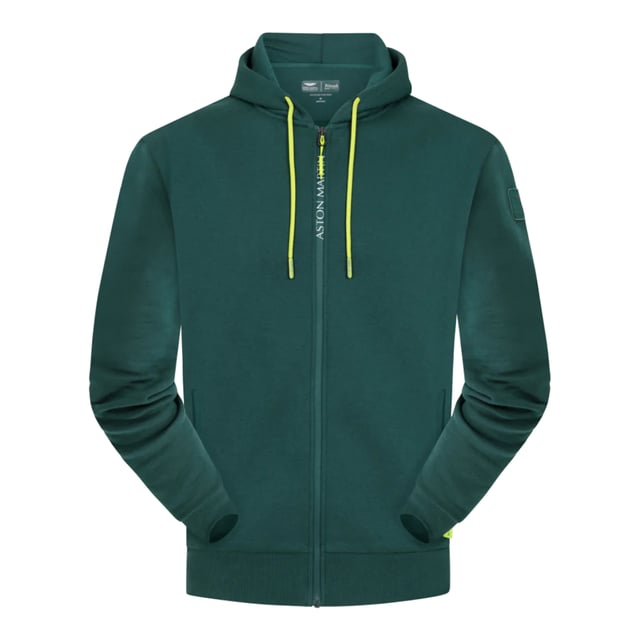 La sudadera oficial Aston Martin F1 Lifestyle es una prenda imprescindible para cualquier fan de la F1 que quiera mostrar su apoyo al equipo. Fabricada en tejido de algodón cepillado para mayor comodidad, viene con cremallera verde en contraste y detalles en los cordones, logotipo impreso de alta definición y la marca del patrocinador y tiene un tacto suave y lujoso en el interior. ¿Por qué no añadir esta fantástica sudadera a tu armario?

El automovilismo forma parte del ADN de Aston Martin y esta temporada 2021 el equipo Aston Martin volverá a la parrilla de F1 por primera vez desde 1960. Integrado con todo el poder de la marca Aston Martin. La colección de merchandising para apoyar la temporada inaugural de la F1 moderna también tiene el mismo ADN incrustado en su concepción. Combinando la tecnología más avanzada con el lujo más puro, cada detalle y cada diseño reflejan la búsqueda incesante de la belleza por parte de Aston Martin, junto con una calidad y una exclusividad inigualables.